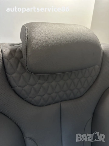 Седалка заден десен втори ред черна кожа за Hyundai Santa Fe 2.2 Crdi (2020), снимка 2 - Части - 54412574