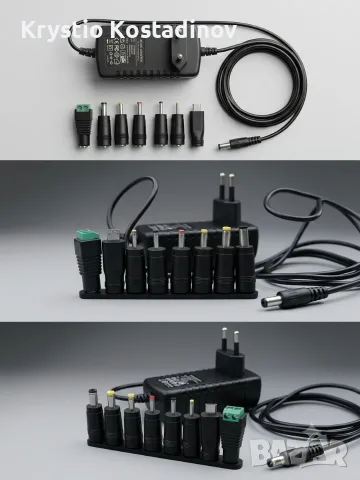Универсално захранване / Адаптер AC/DC 5V 2A с 8 сменяеми накрайника