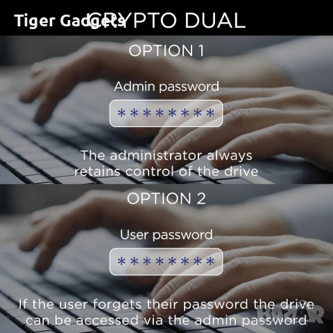 Integral Crypto-140-2 16GB USB 3.0 – криптирана флаш памет с двоен паролен достъп и AES 256-bit, снимка 5 - Друга електроника - 53971253