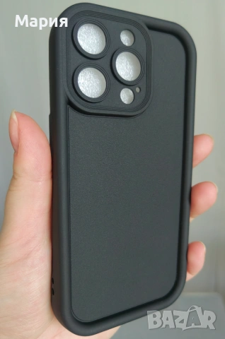 Кейс iPhone 15 Pro Чисто Нов Черен Мат Матиран ефект, снимка 12 - Калъфи, кейсове - 55266009