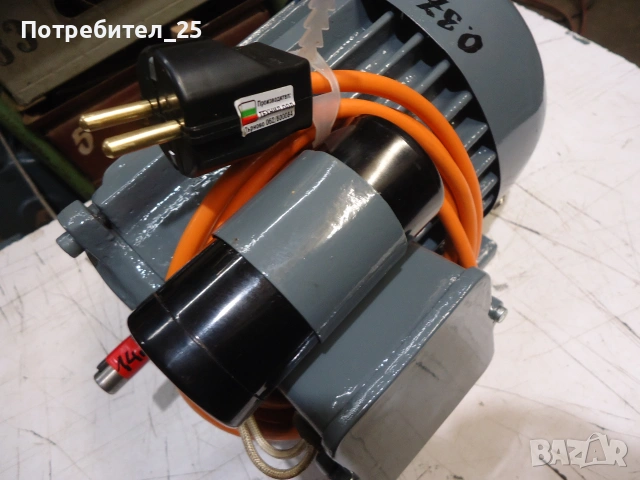 Монофазен ел.мотор 0,37KW - 2900 об/мин., снимка 4 - Електродвигатели - 55083082