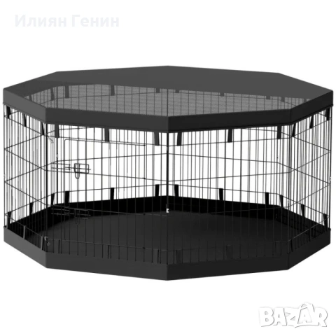 Кошарка за кученца PawHut, височина 76 см, снимка 10 - За кучета - 54626764