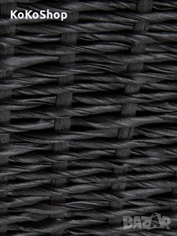 Кашпа - 50 см, висока кашпа от PVC ратан, снимка 2 - Саксии и кашпи - 54396998