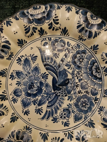 Delft оригинална порцеланова чиния за стена , снимка 3 - Декорация за дома - 55002771
