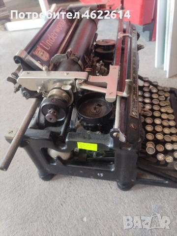 СТАРА ПЕЧАТНА МАШИНА Underwood, снимка 4 - Антикварни и старинни предмети - 54763200