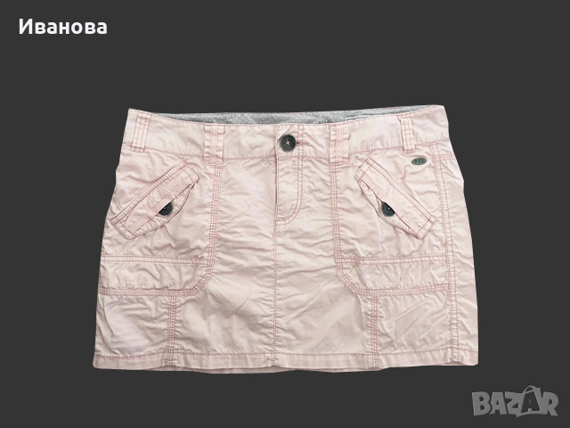 ESPRIT Лятна памучна розова пола. Поличка в нежен розов цвят