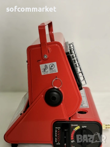  НОВ Газов отоплител Yinleader 808B – 1.3kW | ГАРАНЦИЯ | За къмпинг и риболов, снимка 3 - Газови котлони - 54223890