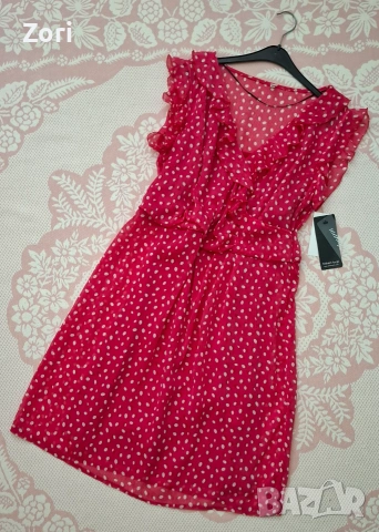 Червена рокля на бели точици XL/2XL 
