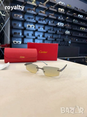 Cartier Нови Дамски Слънчеви Очила с Кутия Различни Цветове, снимка 2 - Слънчеви и диоптрични очила - 54626849
