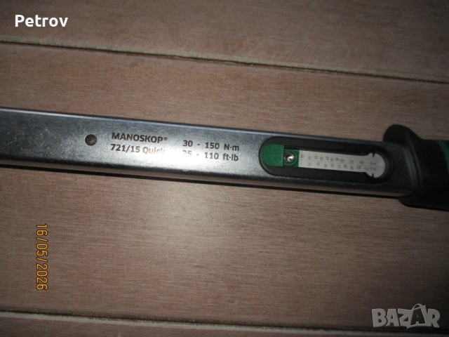 STAHLWILLE - MANOSKOP 721/15 Quick - MADE IN GERMANY - 30-150 Nm, 1/2" -Нов Внос Динамометричен Ключ, снимка 3 - Гедорета - 54656495
