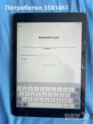 Ipad air 1, 16гб, А1475, 90% battery health, locked