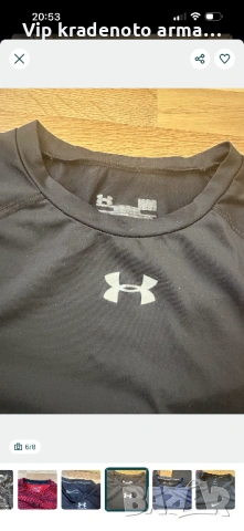 Under Armour Compression Vintage L и XL, снимка 6 - Тениски - 54646184