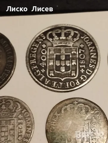 Португалия 8 броя лот сребърни монети (1748-1816), снимка 11 - Нумизматика и бонистика - 55358135