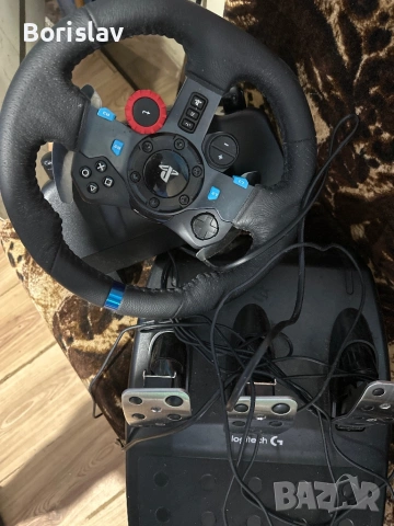 Pc gaming със волан и педали g29, снимка 2 - Аксесоари и консумативи - 54751441