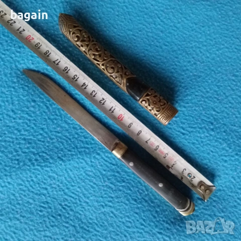 Тибетски нож, кама., снимка 6 - Антикварни и старинни предмети - 54085904
