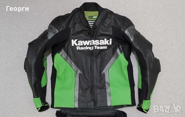 Кожен мото екип Kawasaki S/M, снимка 11 - Аксесоари и консумативи - 54715632
