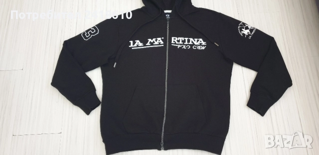 La Martina Full Zip Hoodie Mens Size M НОВО ОРИГИНАЛ! Мъжки Суичър с цял Цип!, снимка 14 - Суичъри - 55379147