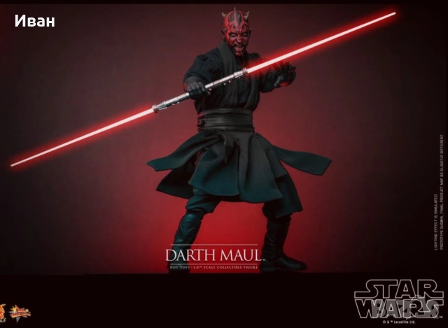 Hot Toys Star Wars DX17 Darth Maul with Sith Speeder Deluxe Version 1/6 — нов, зачечатан, снимка 8 - Колекции - 54802269