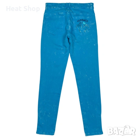 Дамски дънки Versace Jeans Radiant Blue Skinny Jeans, снимка 2 - Дънки - 54223463