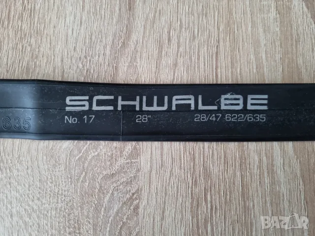 Вътрешна гума за велосипед Schwalbe SV17, Presta 40mm, 700C, 28", снимка 2 - Части за велосипеди - 55473502