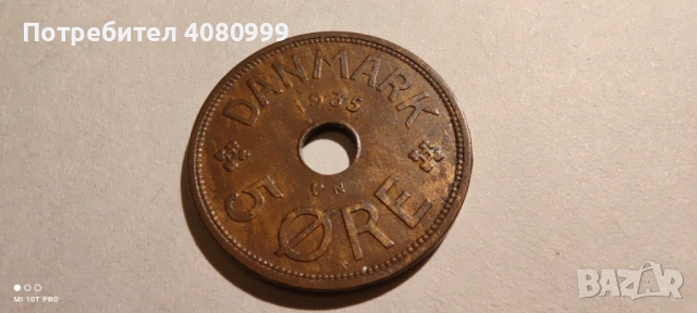 Дания 5 йоре 1935, снимка 4 - Нумизматика и бонистика - 54381932