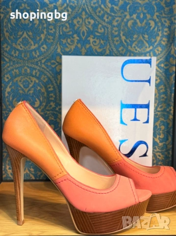 Дамски обувки на висок ток GUESS Orange, снимка 2 - Дамски обувки на ток - 54779282