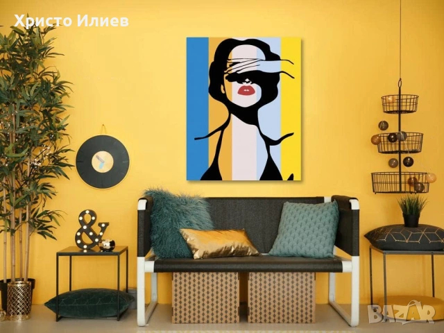 Картина Рисуване по номера Лейди от градината 80 x 100 см с рамка, снимка 2 - Картини - 55144590