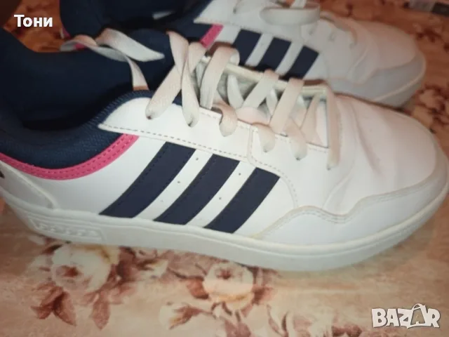 ADIDAS Оригинал Нови Дамски Кожени Маратонки 40 , снимка 12 - Маратонки - 55496015