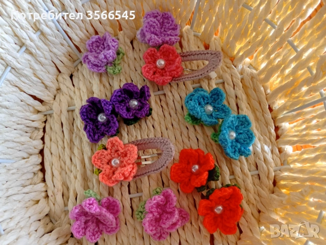 Ръчно изплетени фибички, снимка 8 - Шноли, диадеми, ленти - 54990337