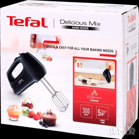 Tefal HT3108 Ръчен миксер Черен 300 W 147 мм 211 мм 