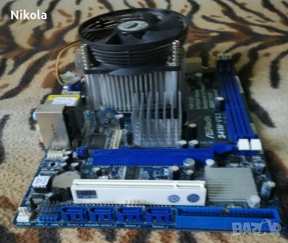 Продавам/Бартер Дъно ASRock G41M-VS3 с Процесор Intel Celeron 86 420 SL9XP, Охлаждане и Видеокарта !, снимка 2 - Дънни платки - 55273054