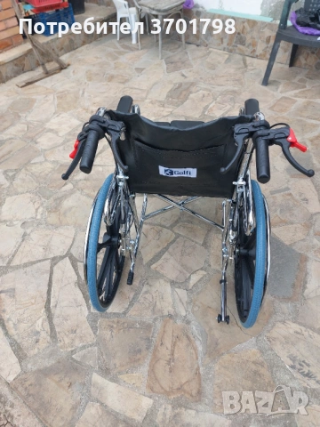 Нова!Инвалидна количка, сгъваема, рингова. Чисто нова!, снимка 3 - Инвалидни колички - 53964812