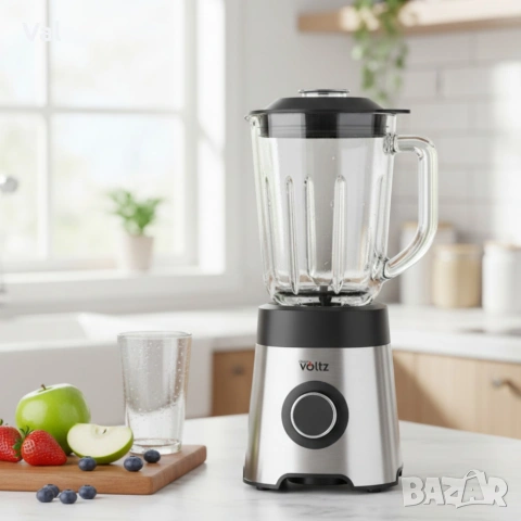 Блендер Oliver Voltz OV51162E 800W – Силна мощност, стъклена кана и надеждност за всеки ден, снимка 5 - Блендери - 54875561