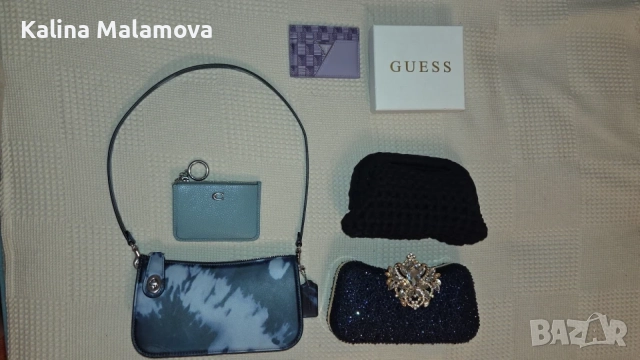Оригинални дамски чанти и портмонета - Coach, Guess...