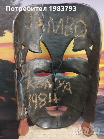 Африканска маска от Кения., снимка 4 - Колекции - 54213953