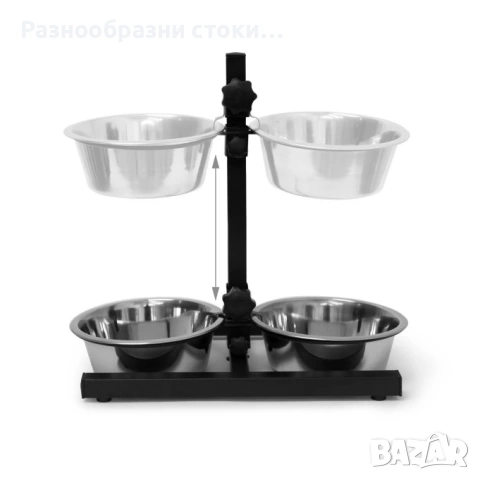 🐾 Стойка с регулируеми купи за куче, снимка 3 - За кучета - 53992079