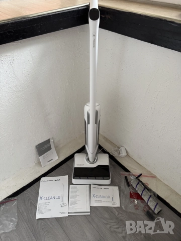 Безжична Прахосмукачка и Моп Rowenta X-Clean 10 GZ7540 (180° легнало положение, Самопочистване с 65°