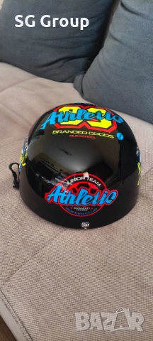 Уникална каска за мотор, скутер, тротинетка, снимка 3 - Други спортове - 54078387