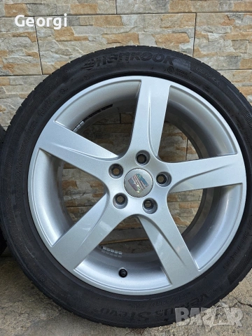ОРИГИНАЛНИ джанти+гуми 17 ' цола 5x112 57,1 Seat / СЕАТ VW AUDI Skoda 7,J ET54, снимка 3 - Гуми и джанти - 55021040