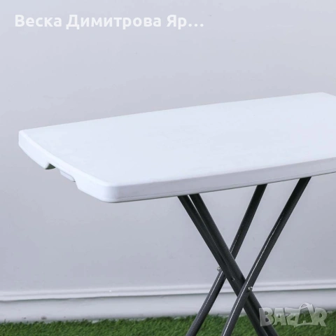 Сгъваема маса 75x50х54 см – компактна, здрава и удобна за градина, тераса и събития, снимка 5 - Маси - 54633919