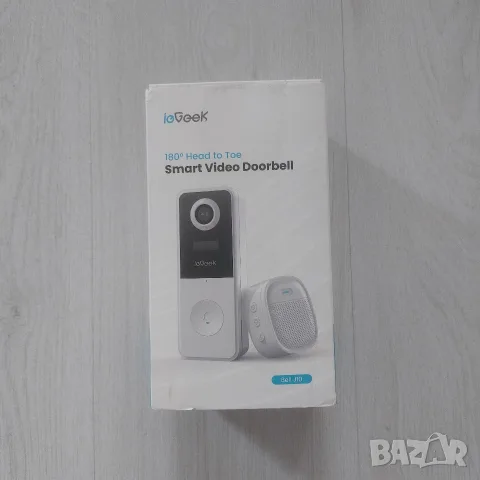 Смарт Видео Звънец ieGeek Bell J10 – 2K HD, 180 Изглед, AI Детекция & WiFi