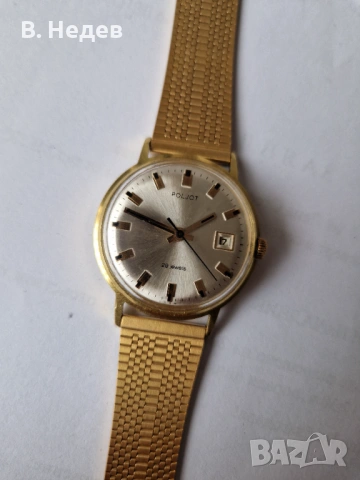 POLJOT /de luxe/, 29 jewels, automatic, 2416, Au 20, USSR, TOP!, снимка 4 - Мъжки - 54882844