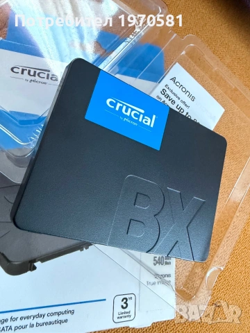 Crucial 4 TB BX500 SATA 2.5-inch SSD, снимка 7 - Твърди дискове - 55067378