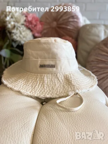шапка JACQUEMUS Le Bob Artichaut bucket hat, снимка 5 - Шапки - 55349740