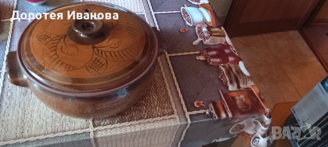 Глинен гювеч за готвене или декорация- 5,5л. , снимка 2 - Съдове за готвене - 55244040