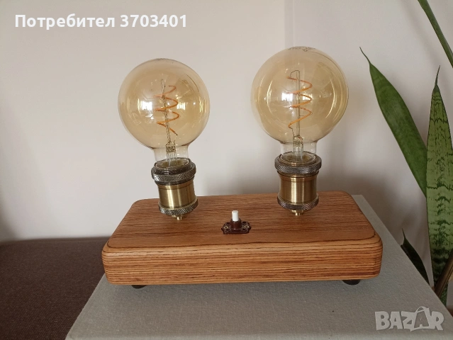 Винтидж Настолна лампа, снимка 3 - Настолни лампи - 54815049