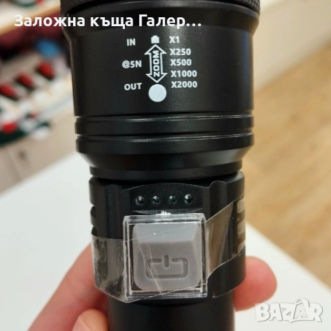 Акумулаторен LED фенер L39 – нов, снимка 6 - Къмпинг осветление - 55229533
