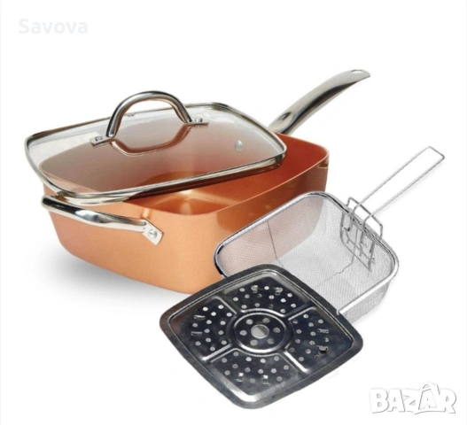Тиган Copper Chef 6 в 1, снимка 9 - Съдове за готвене - 54581247