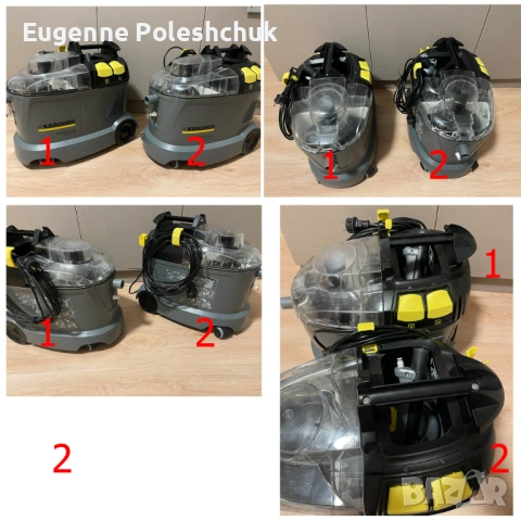 Продавам прахосмукачка-екстрактор Karcher Puzzi 8/1 С. 2 броя, снимка 2 - Прахосмукачки - 54003598