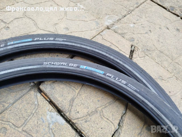 26 цола гуми за велосипед колело против пукане schwalbe marathon plus , снимка 2 - Части за велосипеди - 54489072